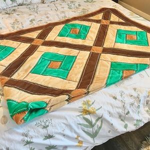 HANDMADE Vintage Quilt 68”x60”